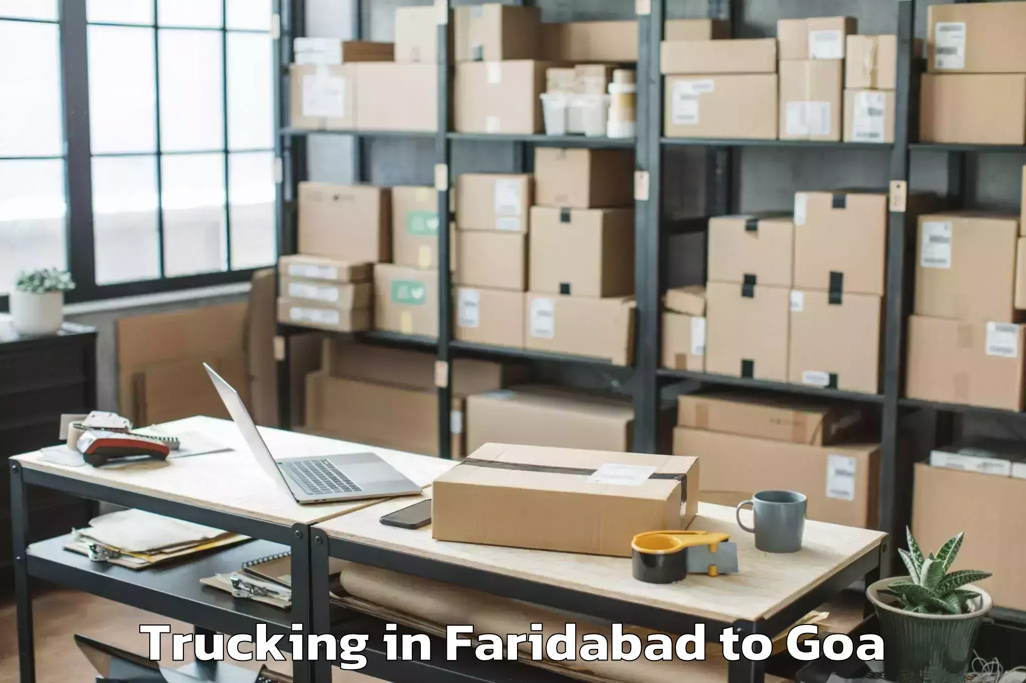 Hassle-Free Faridabad to Mapusa Trucking